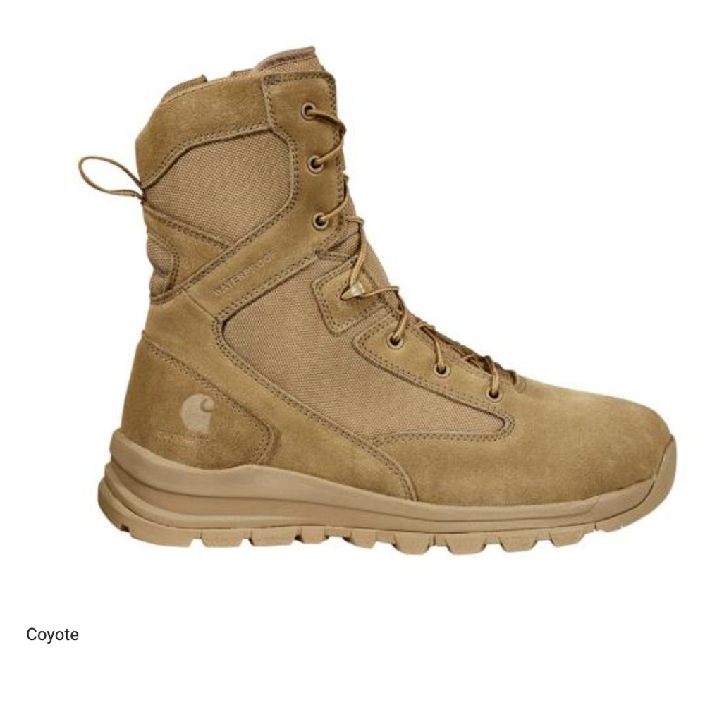 Carhartt Gilmore Waterproof 8-Inch Side Zip Work Boots Coyote FH8022-M Mens‎ 8W